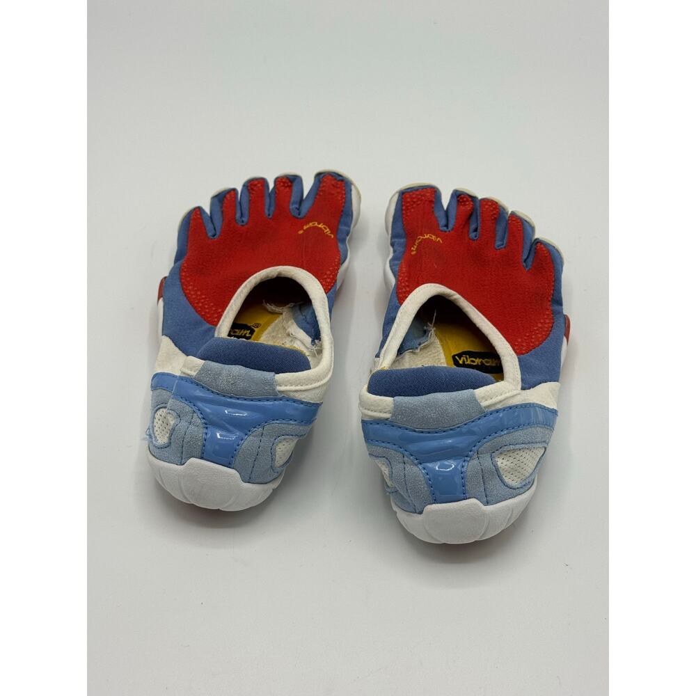 Vibram FiveFingers Barefoot Shoes Women 7-7.5 37 Toe Red White & Blue RARE - Picture 4 of 11
